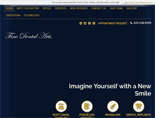 Tablet Screenshot of finedentalarts.com
